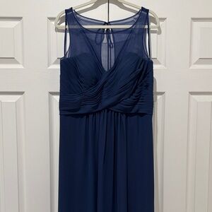 NWT Kleinfeld Navy Maxi Dress Bridesmaid Wedding Guest Style 200002 Size 18
